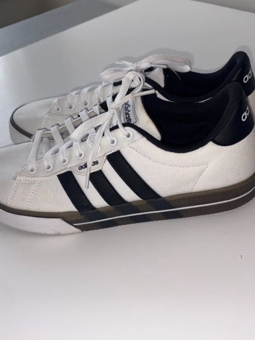 Men's Adidas Daily 3.0 'Translucent Outsole - Cloud White' Skating FW7049 sz. 11